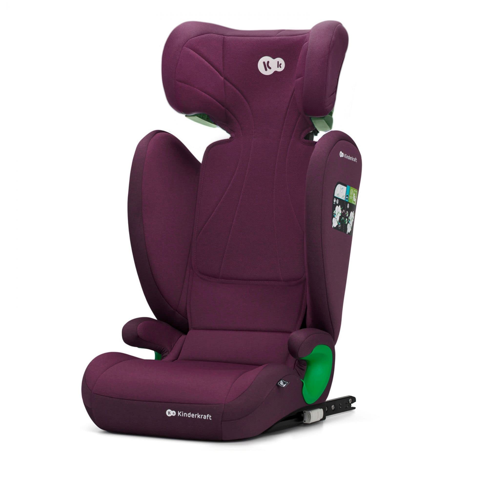 kinderkraft-junior-fix-2-i-size-kindersitz-burgund-isofix image 1