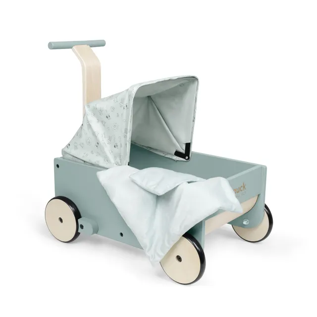hauck-learn-to-walk-dolls-puppenwagen-holz-mit-bremse image 1